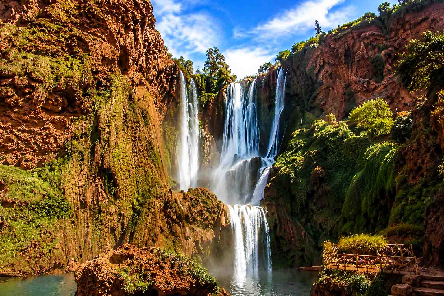 Les cascades d’Ouzoud dans l’Atlas