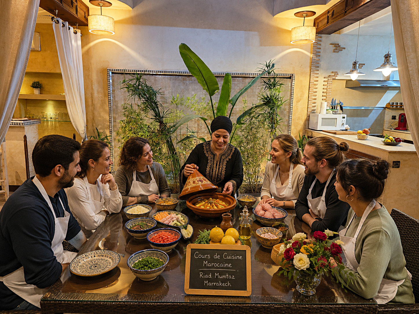 Cours de cuisine marocaine organisés par le Riad Mumtaz