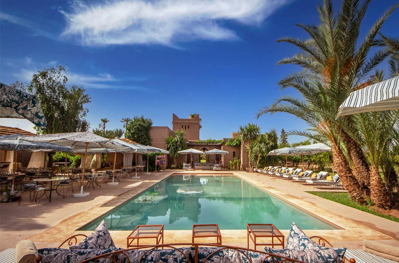 Villa Nour route d'Amizmiz - Brunch Piscine