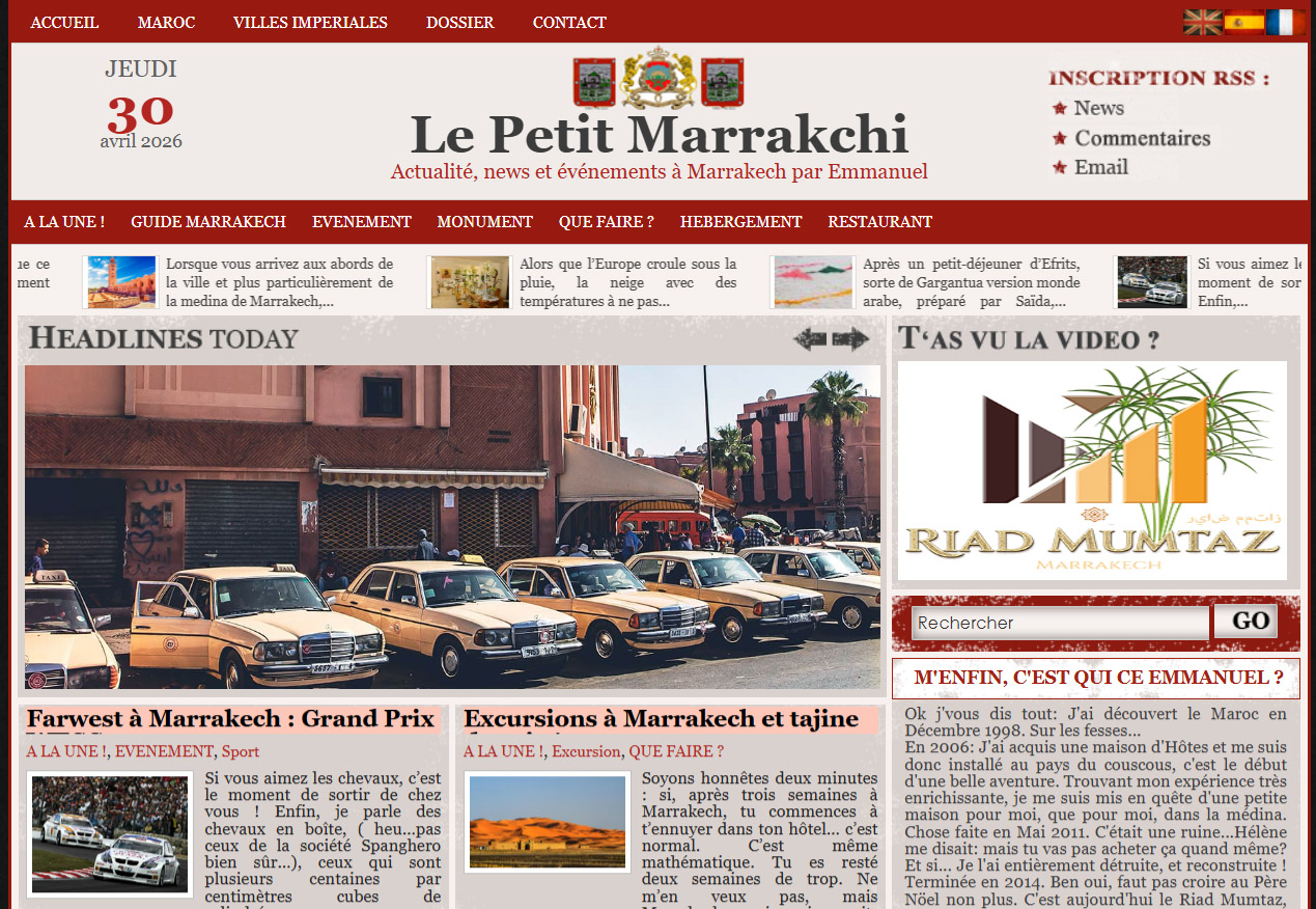Le Petit Marrakchi, magazine local consacré à Marrakech